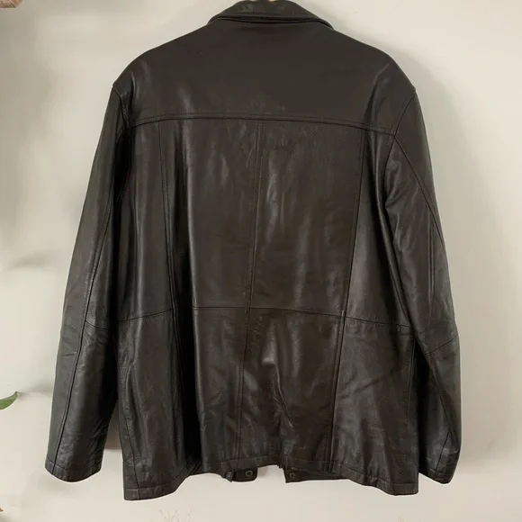 Chaps Leather Jacket - Picture 4 of 6